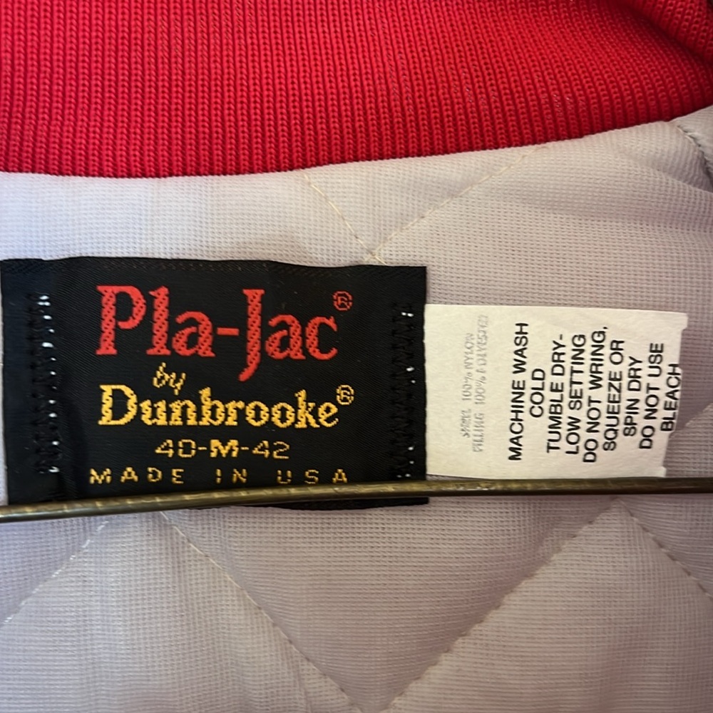 Vintage 1970’s England Coat Of Arms Bomber Dunbrook Pla-Jac Satin Bomber Jacket - Picture 3 of 3